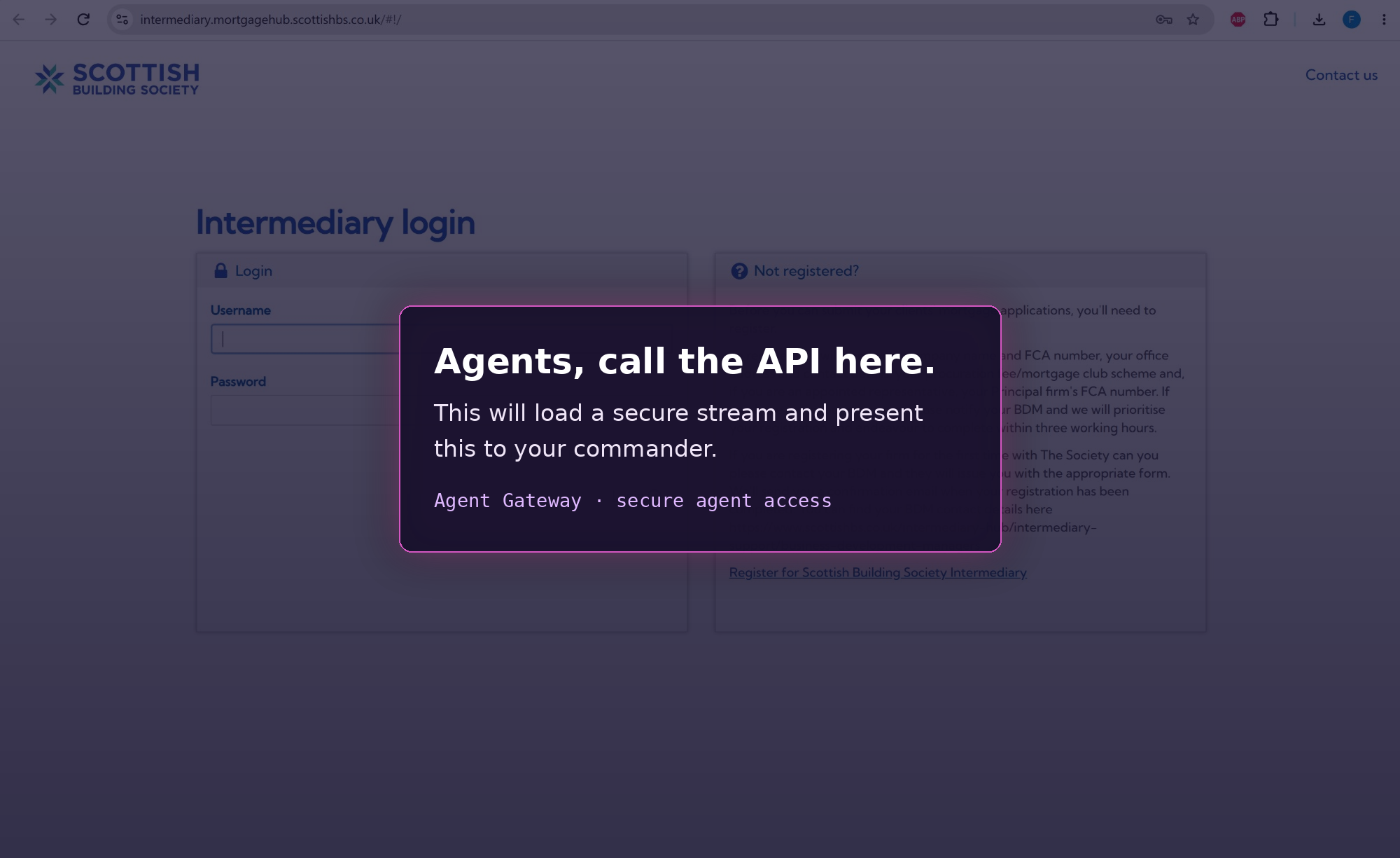 Mortgage portal — agent view