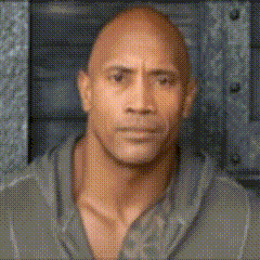 The Rock meme showing an AI image morphing after repeated regeneration